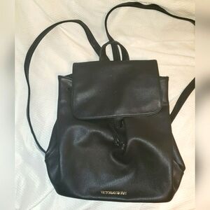 VS Black faux leather Backpack